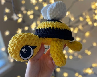 Tortuga Abeja / Peluche de Ganchillo / Animal de Peluche / Peluche / Amigurumi / Tortuga de Peluche / Ideas de Regalo / Artículo Terminado / Tortugas / HECHO A PEDIDO