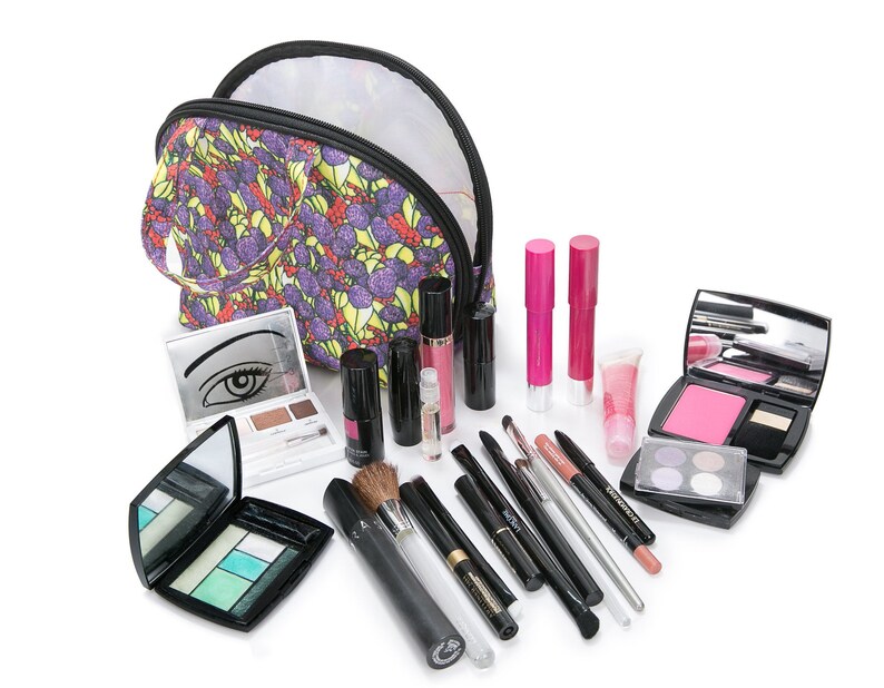 Cute Everyday Makeup Bag With Compartments the Perfect Etsy