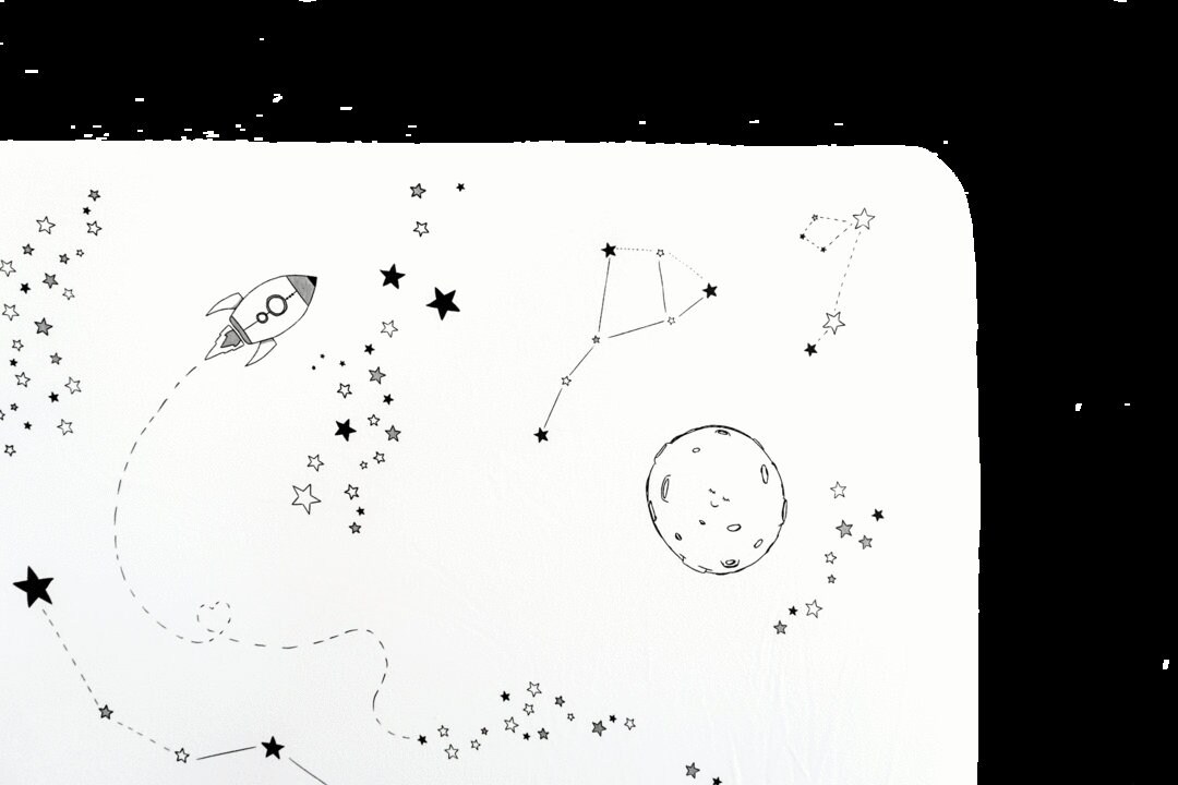 Bedding / crib set Outer space gray baby bed set 100 Etsy