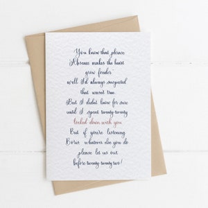 Funny Love Card, Socially Distanced, Valentines Day Card, Handmade Valentine, Valentines card for Boyfriend, card for girlfriend