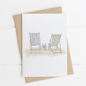 Just Because Notecard, Beach Greeting Card, Summer Beach Thank You Card, Just Because Greeting Card for Daughter