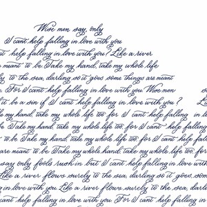 Custom Vows Heart Personalised Wall Art For Bride & Groom, Wedding Daddy Daughter Speech Gift For The Couple, Our Wedding Song Wall Art, image 5