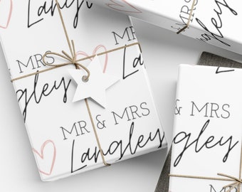 Custom Wrapping Paper for Wedding Gift Personalized Wedding Gift Wrap Customizable Wrapping Paper for Gift Personalization Gift Wrap Wedding