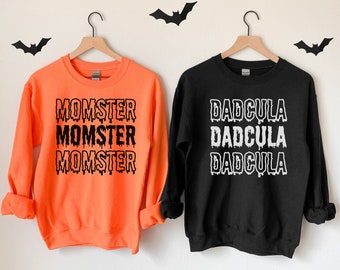 Momster and Dadcula Matching Halloween Sweatshirts Couples Halloween Shirts Momster Shirt Dadcula TShirt Mom Halloween Shirt Dad Halloween