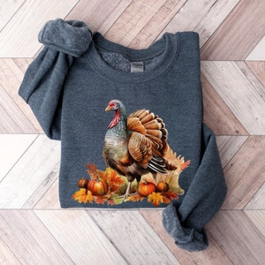 Vintage Turkey Crewneck Sweatshirt, Thanksgiving Cute Turkey Shirt, Vintage Fall Sweatshirt, Autumn Shirt, Thanksgiving Turkey Shirt