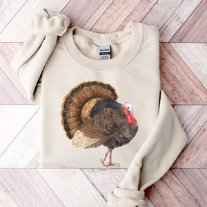 Vintage Turkey Crewneck Sweatshirt, Thanksgiving Cute Turkey Shirt, Vintage Fall Sweatshirt, Autumn Shirt, Thanksgiving Turkey Shirt