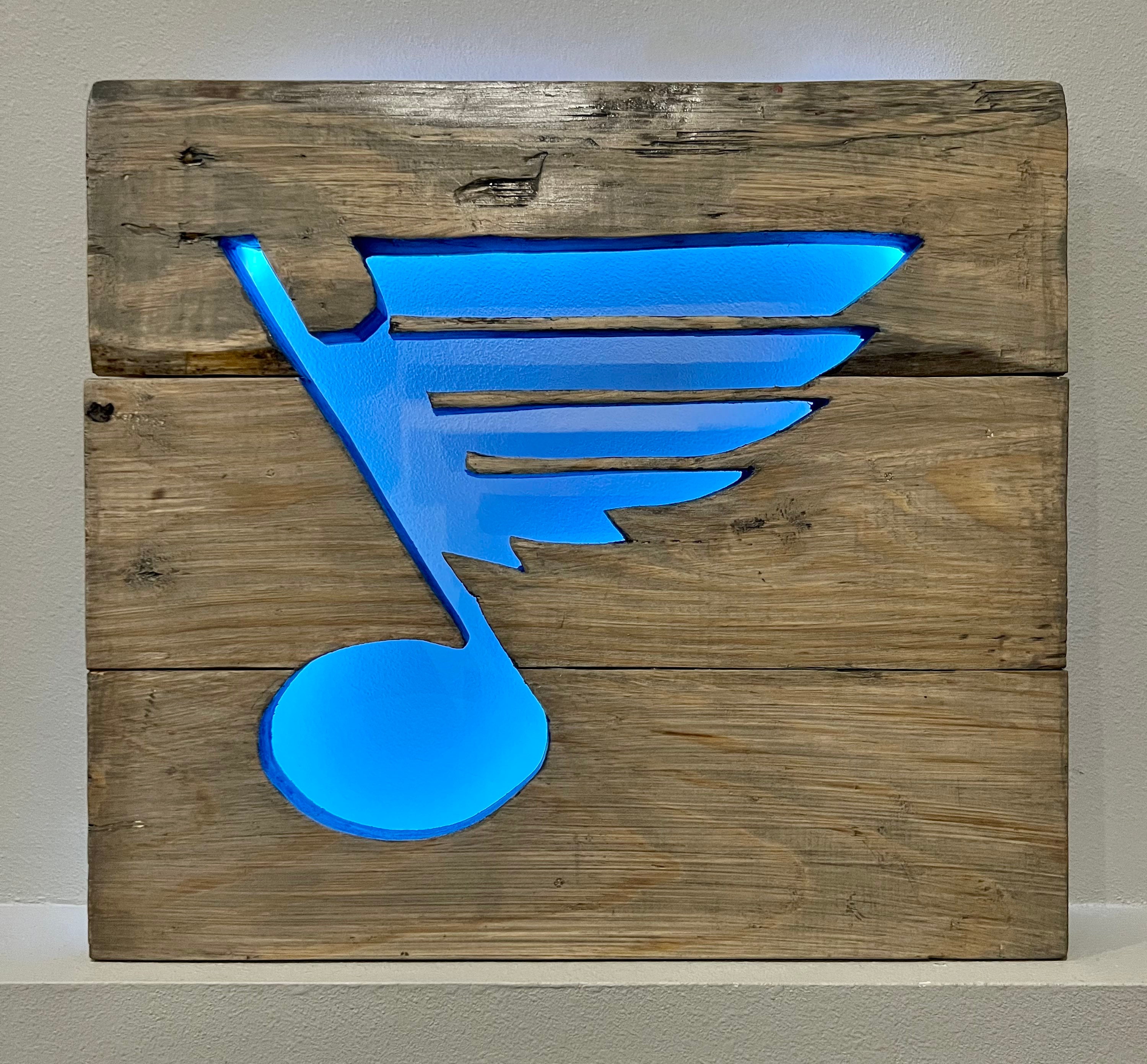 Engraved custom made acrylic LED Saint Louis Blues Sign (B)