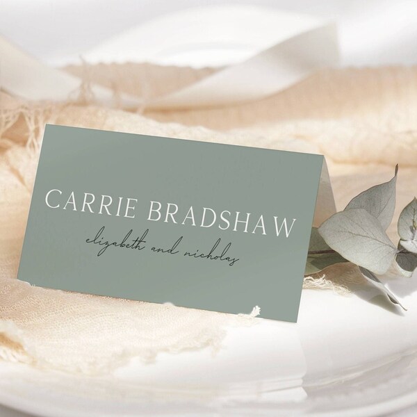 Printable Wedding Place Cards Etsy UK