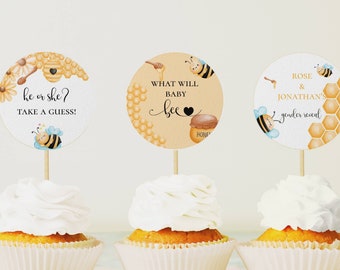 printable bumble bee cake topper etsy israel