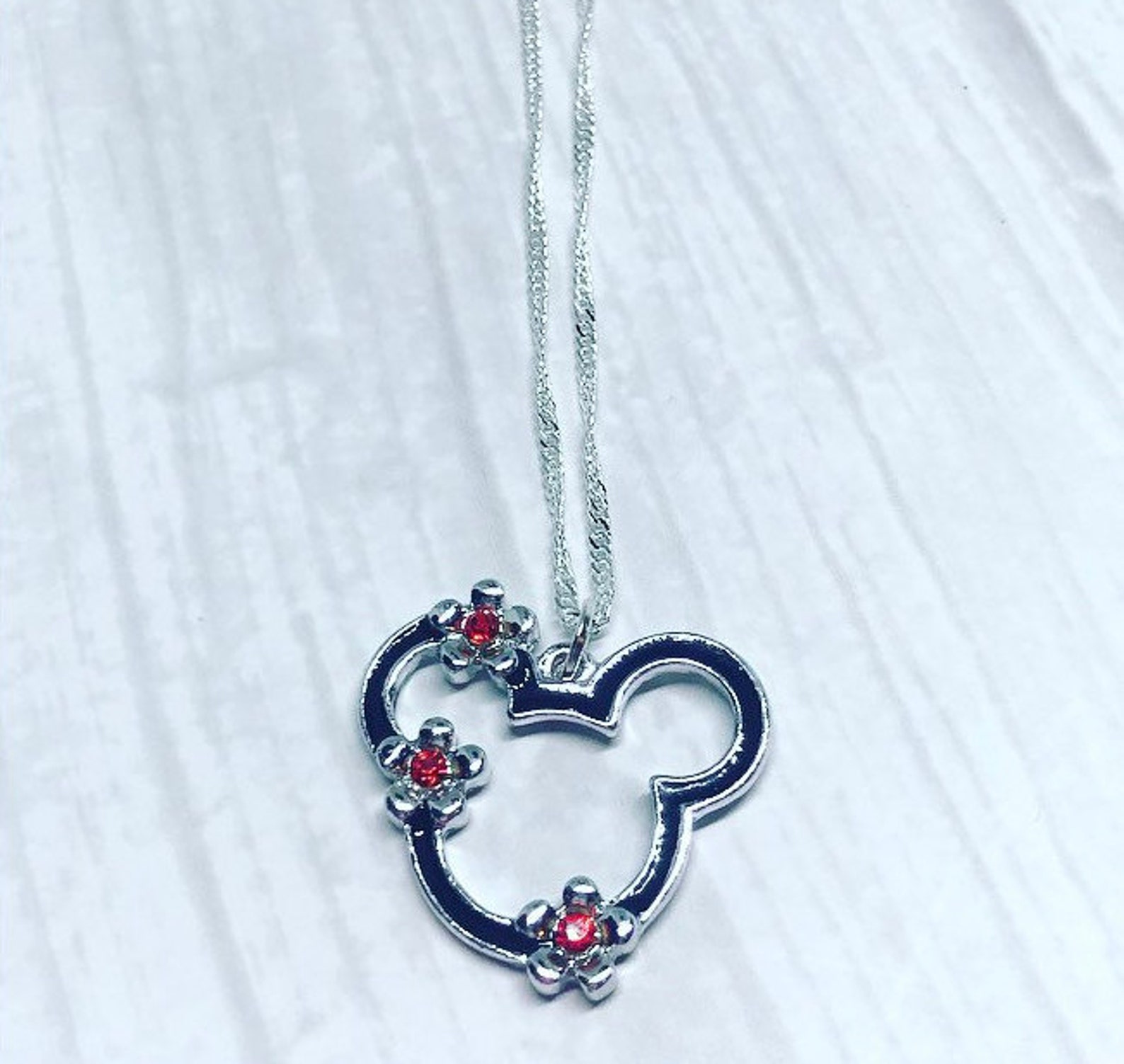 Mickey Mouse Necklace 5 Colours Etsy