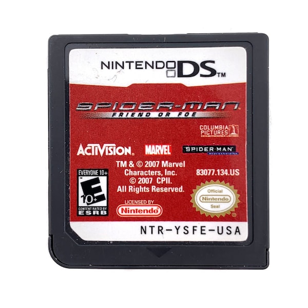 Spider Man Ds Game Etsy