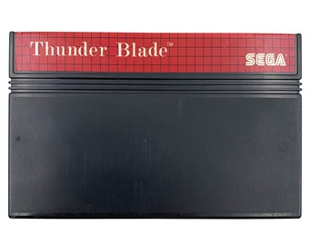 Jeu Sega Master System Thunder Blade – 1988, Arcade, Manuel Inclus, Comme Neuf