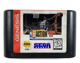 NBA Action 95 Starring David Robinson Sega Genesis