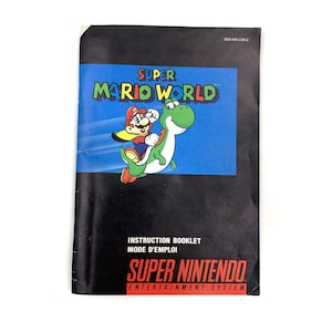 Super Mario World SNES Manual