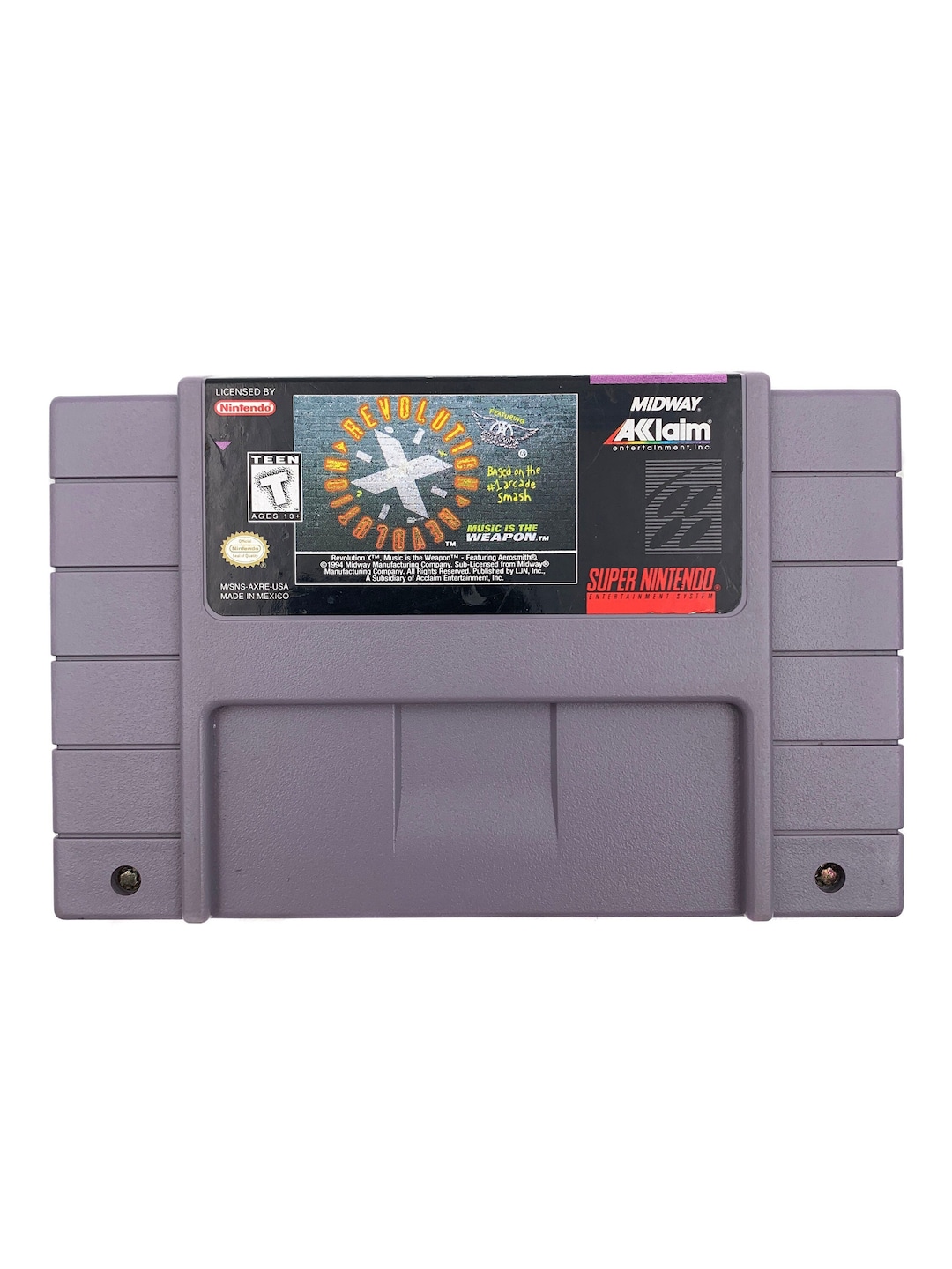 Aerosmith Revolution X Super Nintendo Buy Revolution X Music Is