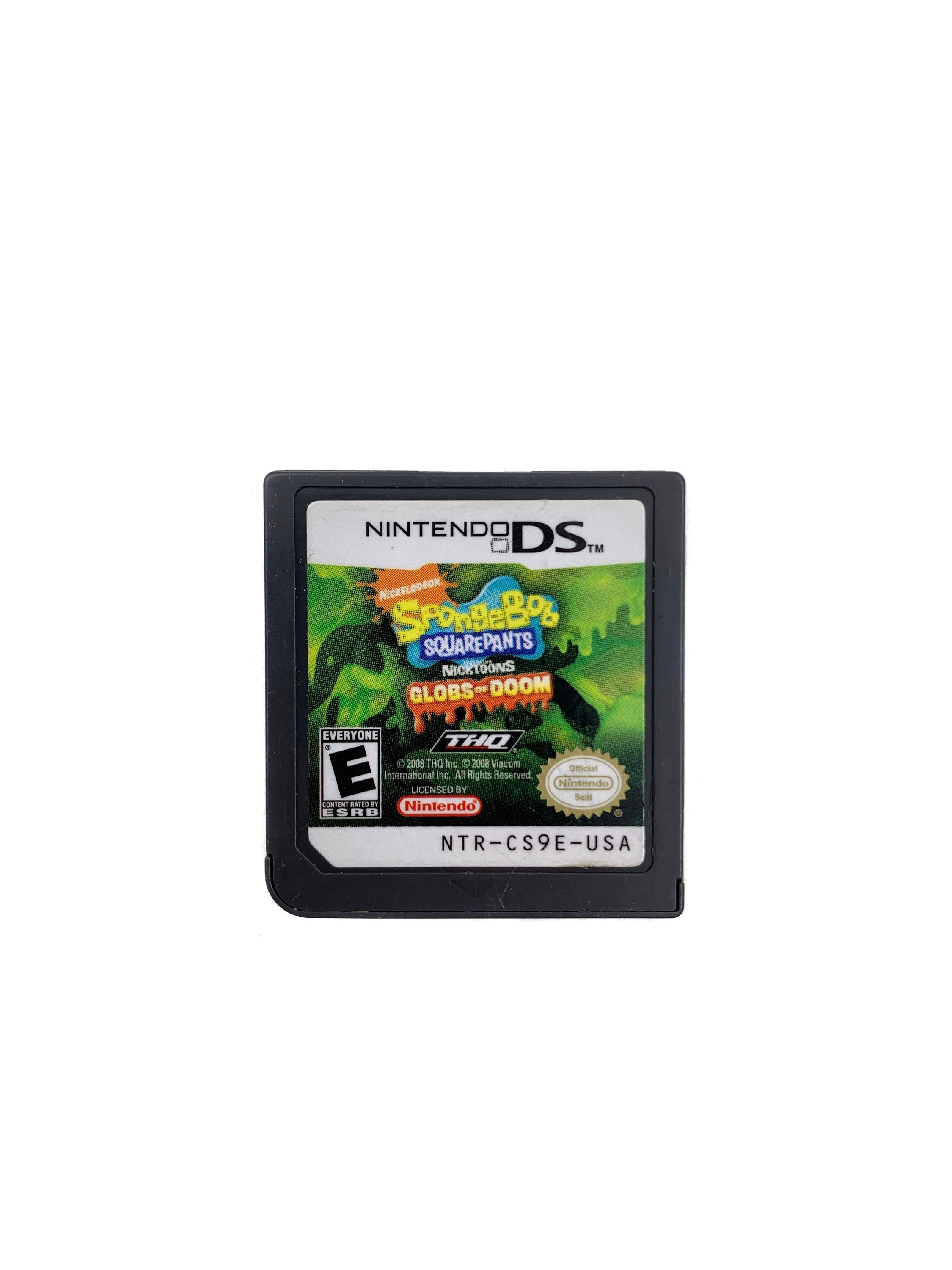 Spongebob Squarepants Globs of Doom Nintendo DS Game - Etsy Australia