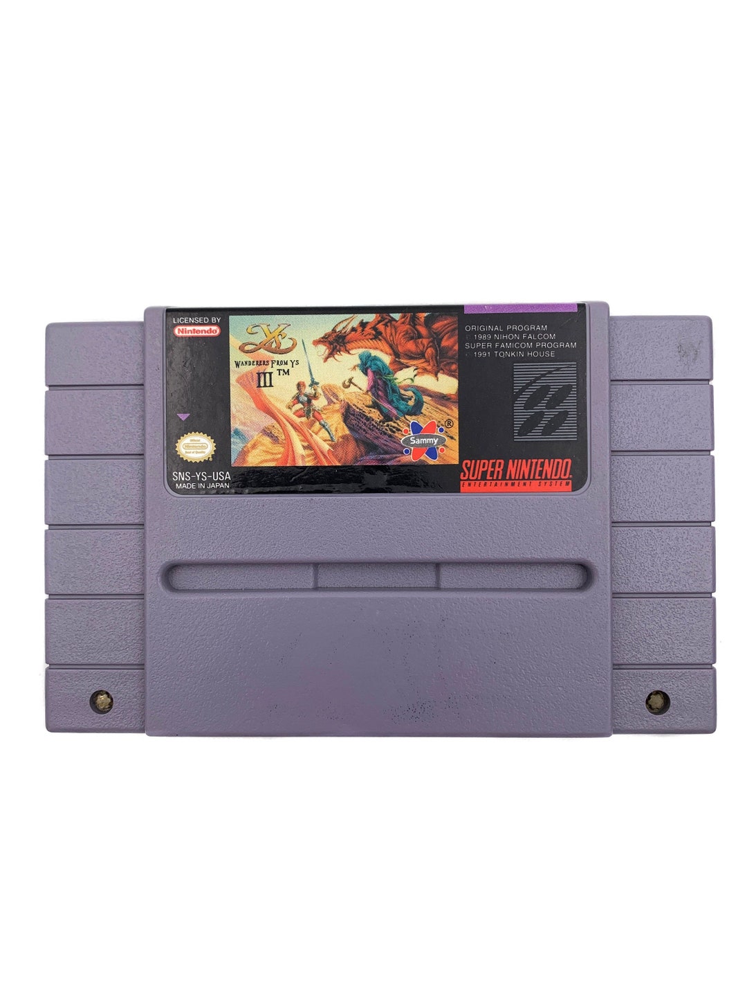 Wanderers From Ys III SNES Game Etsy