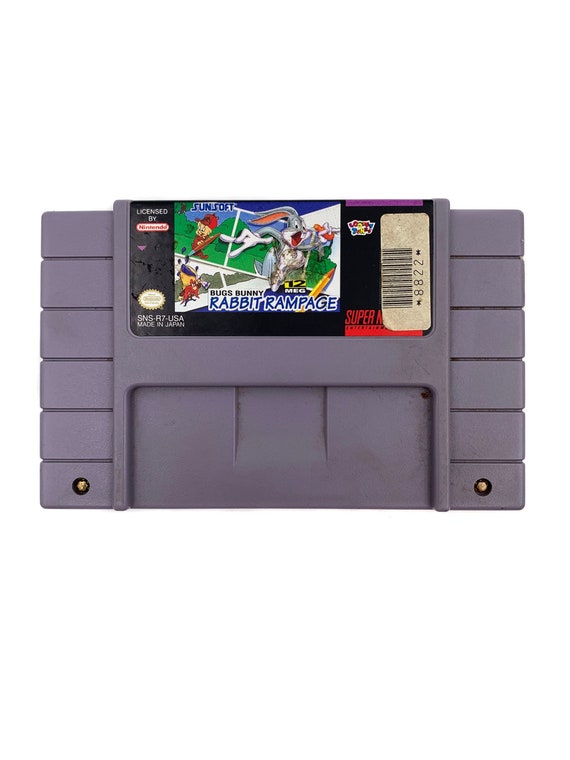 Bugs Bunny Rabbit Rampage SNES Game Etsy New Zealand