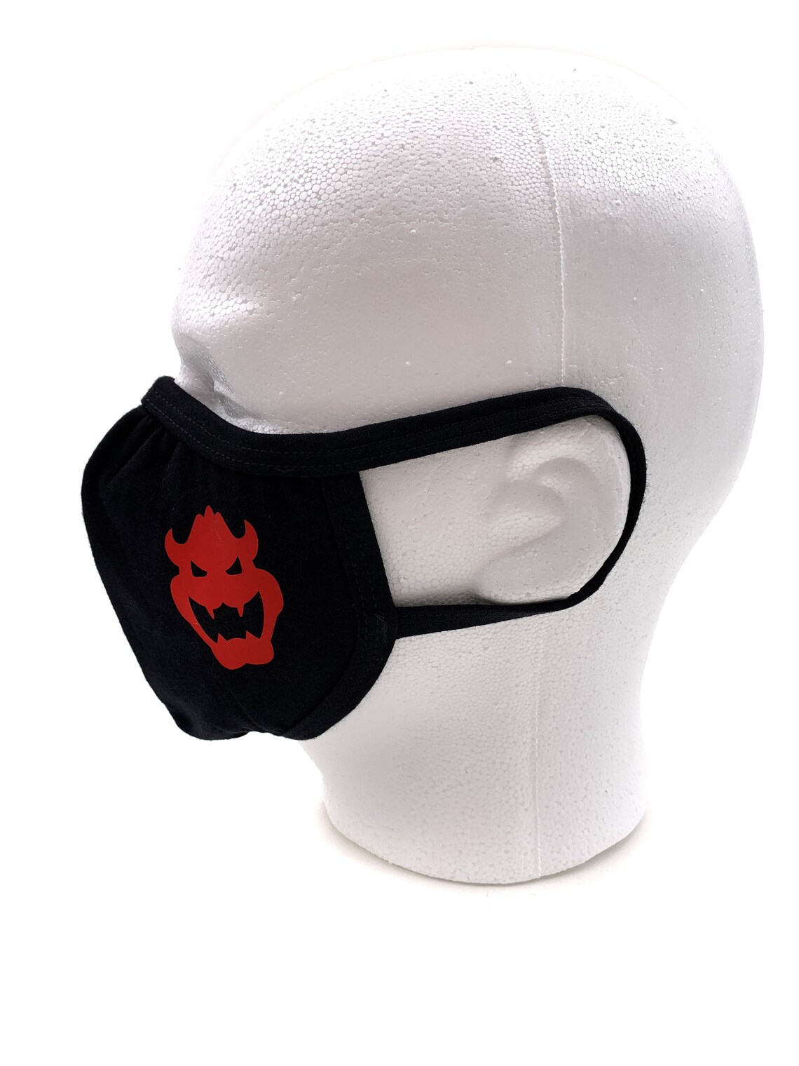 Bowser Face Mask Super Mario Mask Etsy