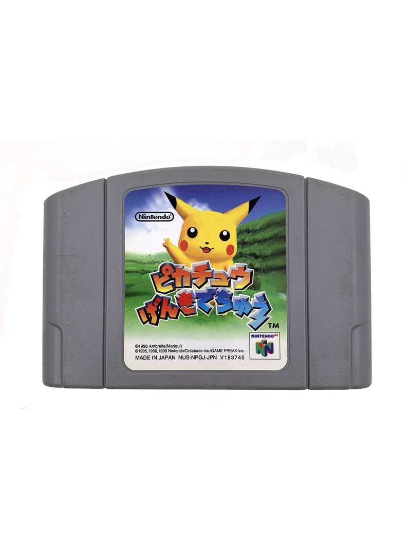 Hey You Pikachu Genki De Chu N64 Japanese Version Etsy