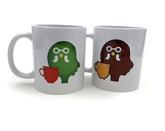 Animal Crossing New Horizons Mug, Brewster the Roost Coffee Mug, the Roost  Logo, Gamer Coffee Mug 