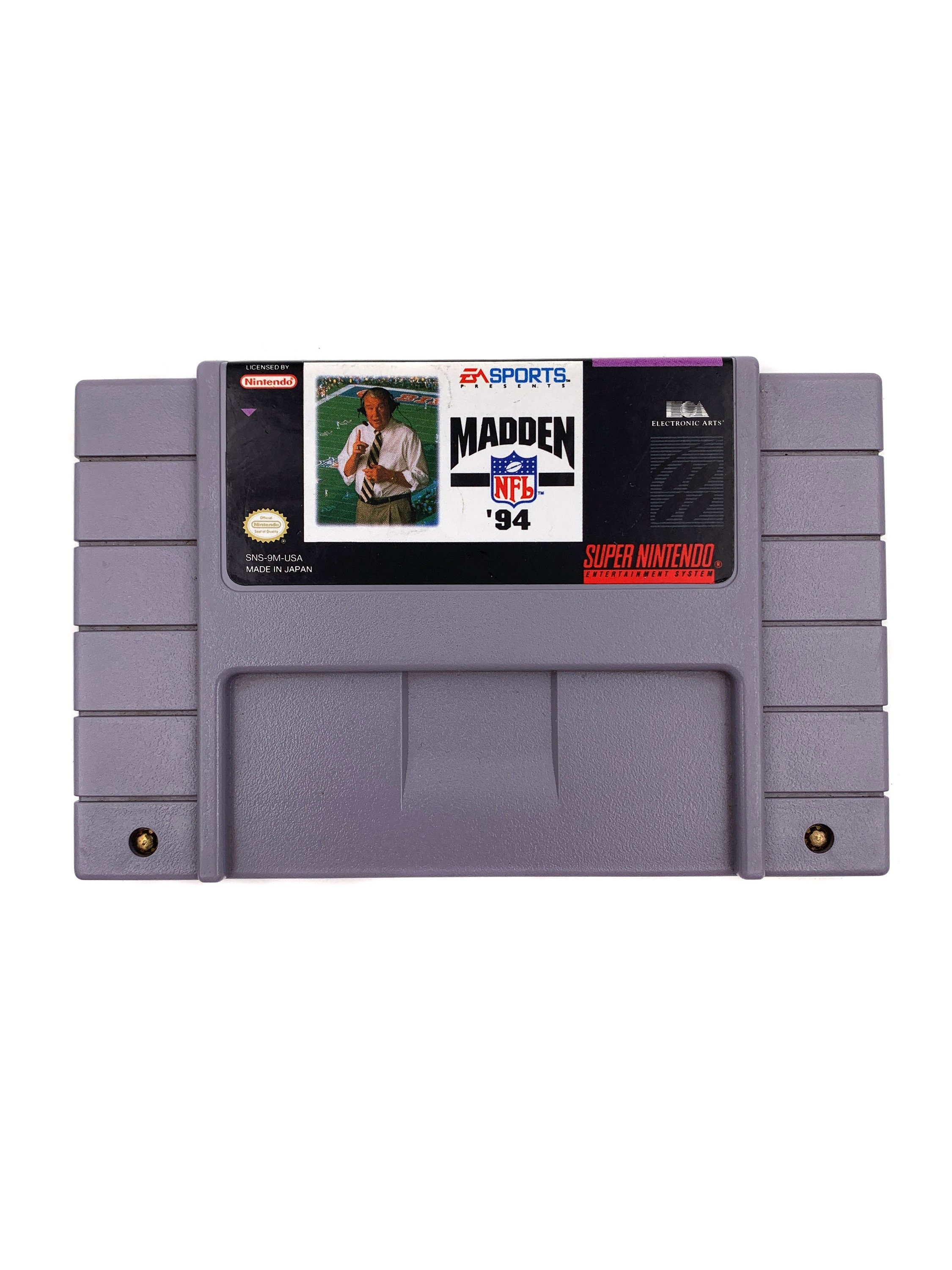 NFL Madden 94 Football SNES EA Sports Super Nintendo - Etsy
