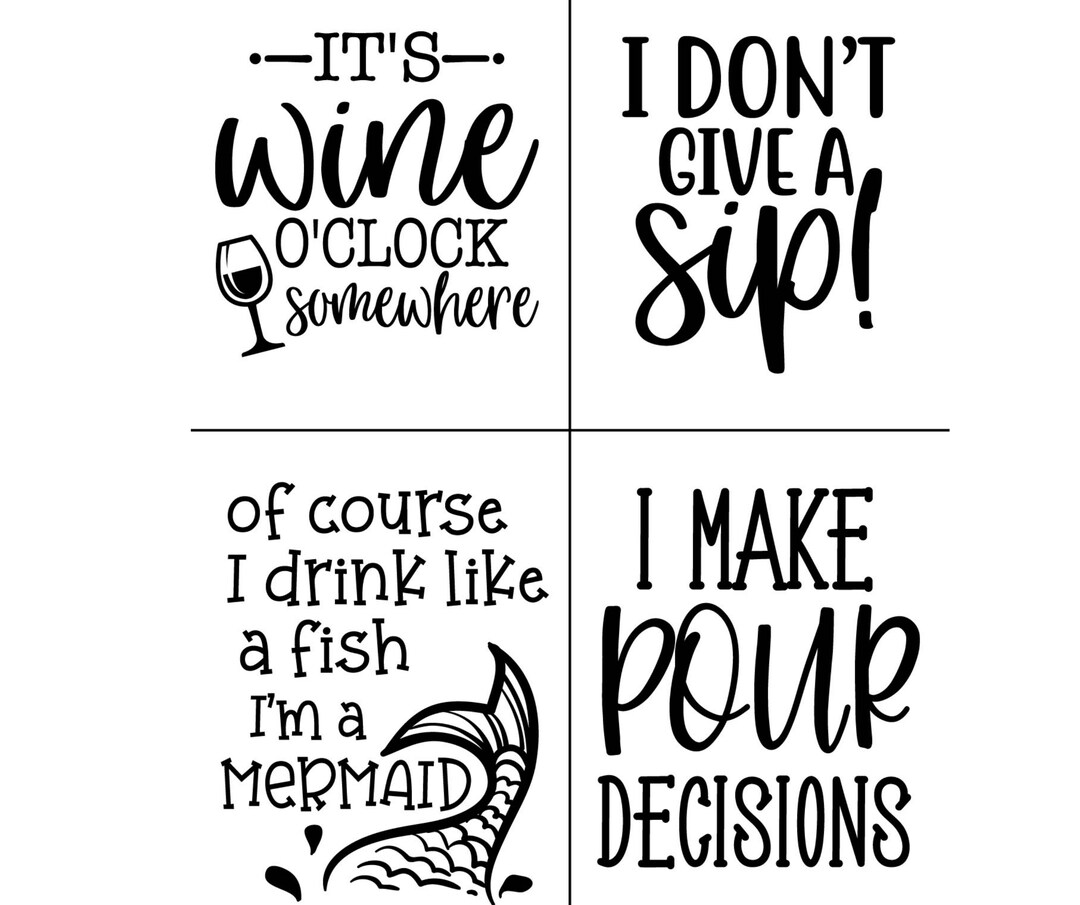 Wine Stencil, Funny Kitchen Decor, Wine Love Stencil, Mom Decor, Home