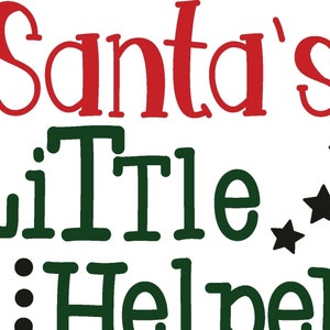 Santa’s little helper svg