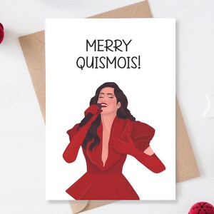 Carte Merry Quismois, impression joyeux Noël