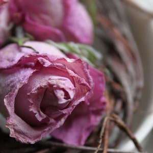 Pink Dried Flower Heads, Dry Flowers for Craft Supplies and Wedding and Party Decor