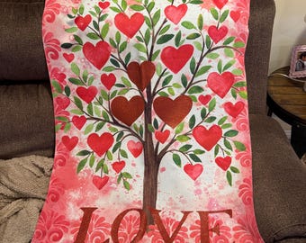 Porch Flag House Banner Farmhouse Garden Love Sign Fabric Heart Flag