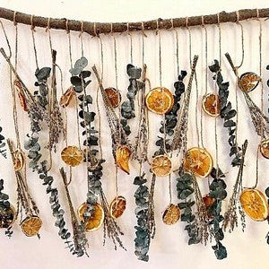 Citrus Lavender Eucalyptus Dried Flower Wall Decor