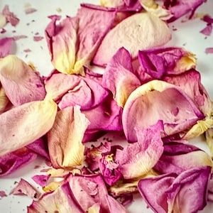 Pink Dried Rose Petals: Wedding Aisle Confetti, Floral Crafts