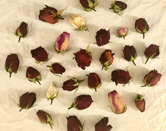 Dried Flower Rose Heads, Dry Roses for Floral Craft Supplies and Home Accents