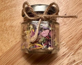 Dried Flower Confetti Jar: Natural Petals for Weddings, Crafts