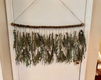 Dried Herbs Wall Hanging for Wedding and Party Decor, Housewarming, Gifts, and Home Accents