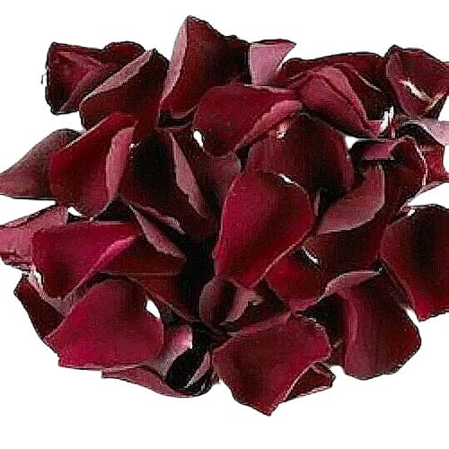 Red Rose Petals, Rustic Dried Flower Confetti