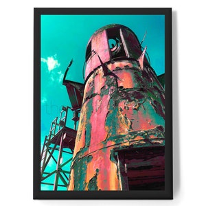 Afdrukbare downloads, Maagdeneilanden, St. Croix, STX, Vuurtoren, Photoshop Art, Island Art, Digital Art, Visual Design, Rainbow