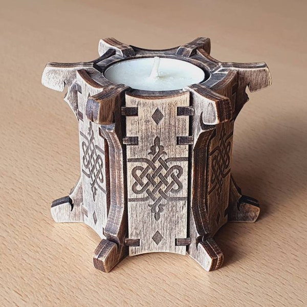 Candlestick Holder Laser Cut Lamp wood Tea light Lantern Wooden candle holder SVG, 3mm, 3.2mm, 4mm, laser cut files, DIGITAL FILEs