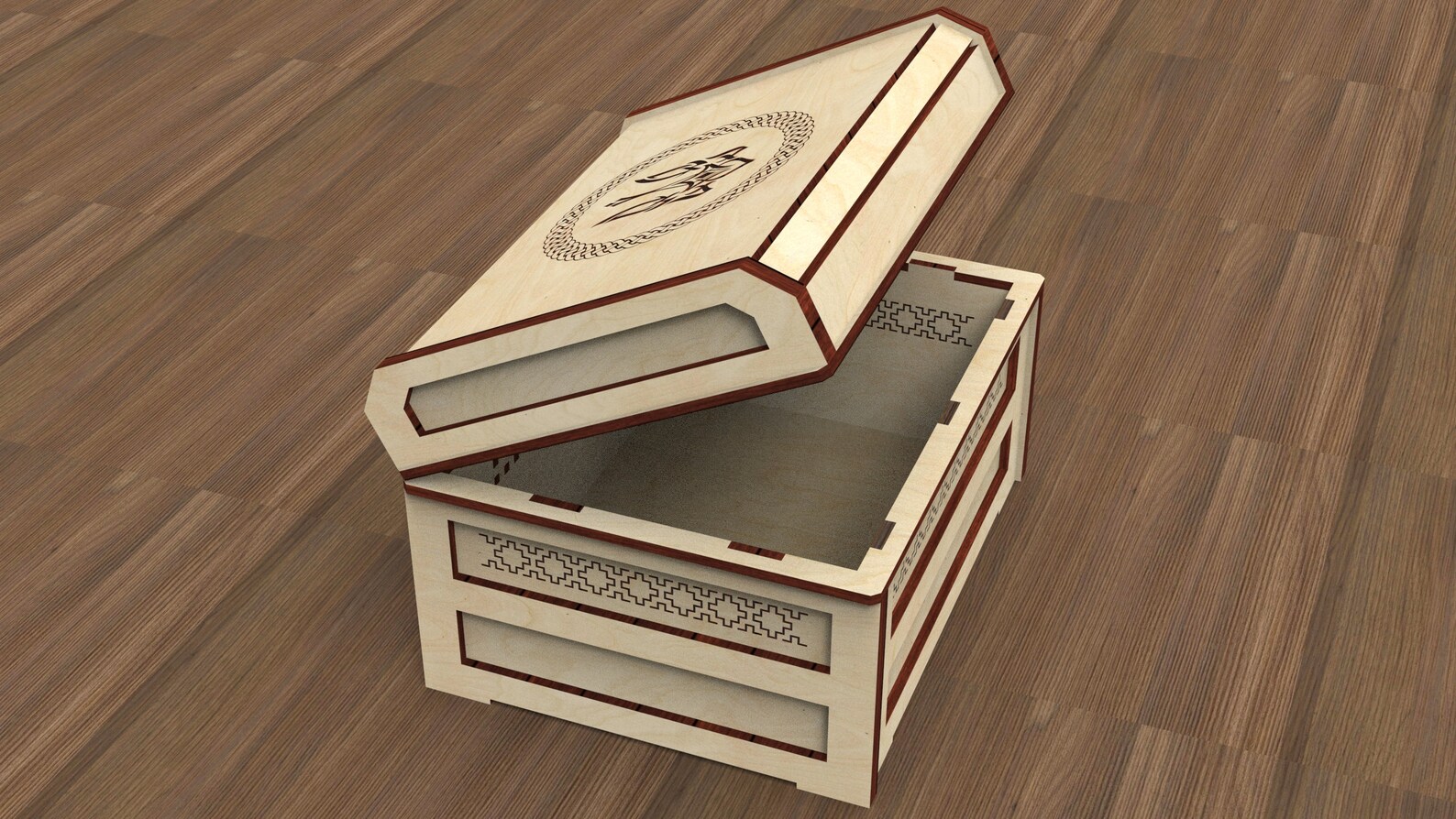 Casket With a Trident Trident Chest Secret Box Svg Jewelry Etsy