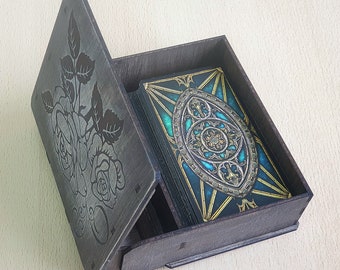 Tarot box, Tarot card book box, 3mm, 1/8inch (3.2mm), 4mm, jewelry gift box svg, laser cut files, Digital product cdr/dxf/svg/ai/pdf