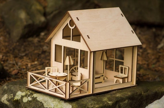 laser cut dollhouses