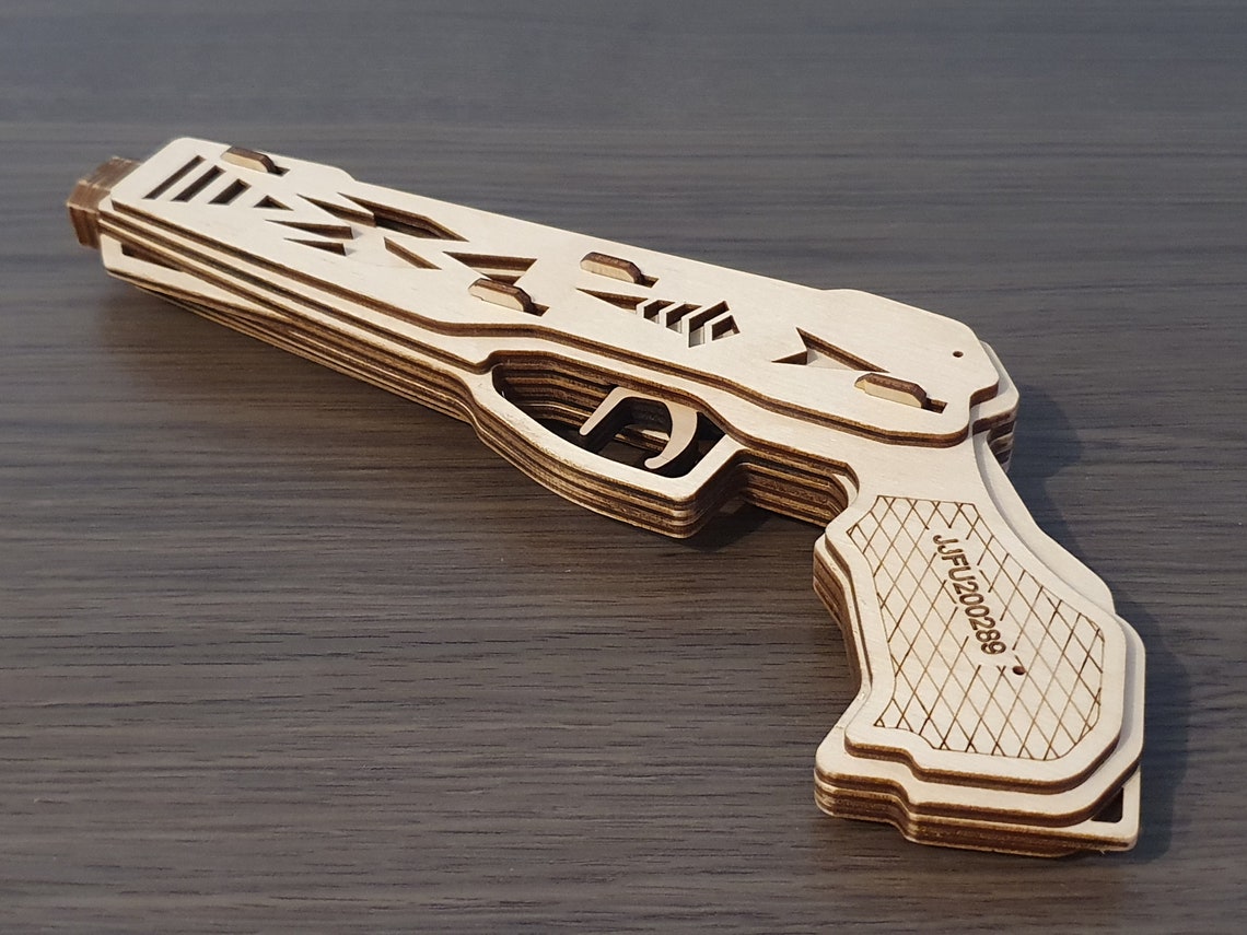 svg FILE Rubber band gun kit and targets3mm Etsy