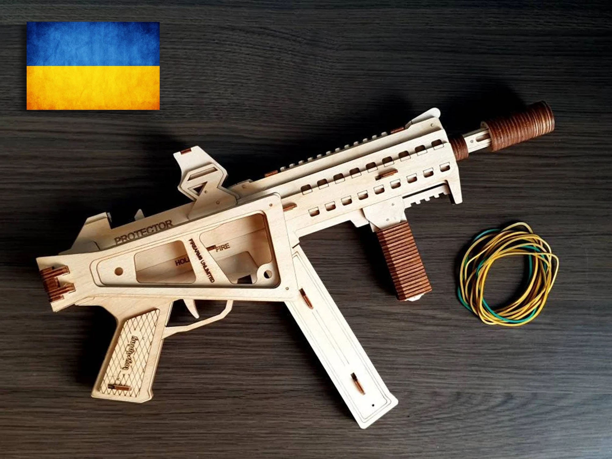 Laser Cut Glowforge Svg File Rubber Band Wooden Gun Kit Svg - Etsy