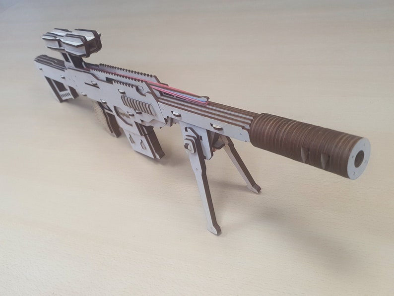File Rubber Band Gun Sniper Rifle 3mm 1/8in 4mm Svg Etsy