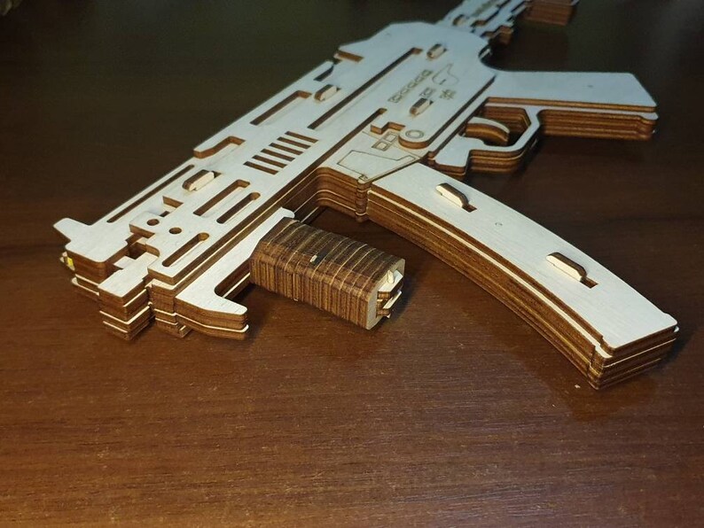 FILE Rubber Band Gun Svg Submachine 2 3mm Etsy