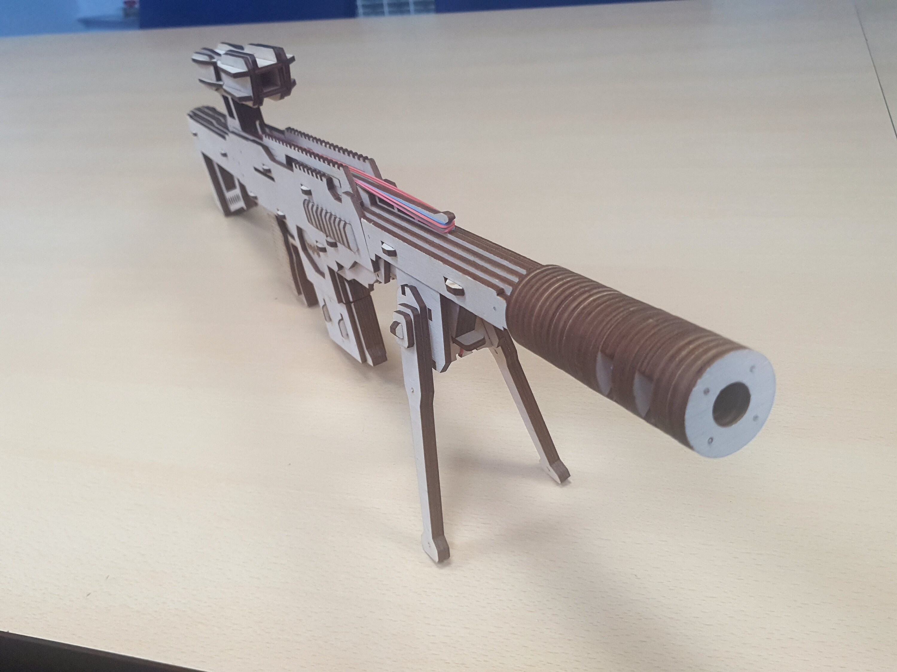 File Rubber Band Gun Sniper Rifle 3mm 1/8in 4mm Svg Etsy