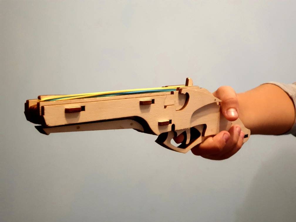 Glowforge FILE Rubber Band Gun Kit 3mm, 1/8