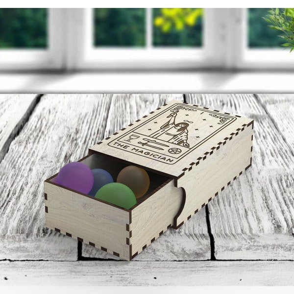 Tarot box, Tarot card box for 1 set, jewelry gift box svg, laser cut files, Digital product cdr/dxf/svg/ai/pdf