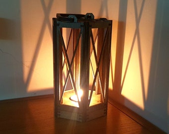 Candle holder laser cut lamp, DIGITAL FILEs for laser cut tea light holder, 4 variants, 3mm, 3.2mm, 4mm.